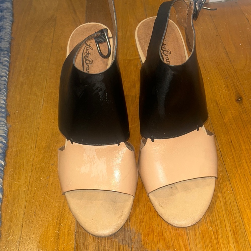 Gently used Lucky Brand high heel sandals